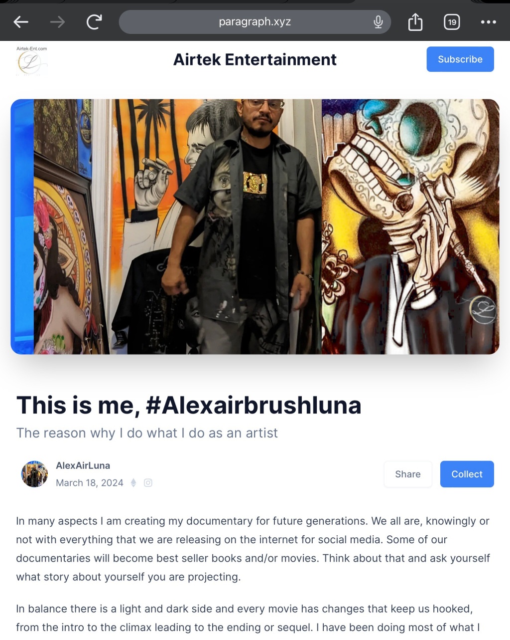 All About U and #AlexAirbrushLuna
